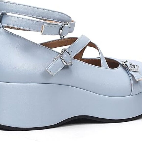 BYOMIGY Blue Mary Janes, size 5 - Picture 6 of 8